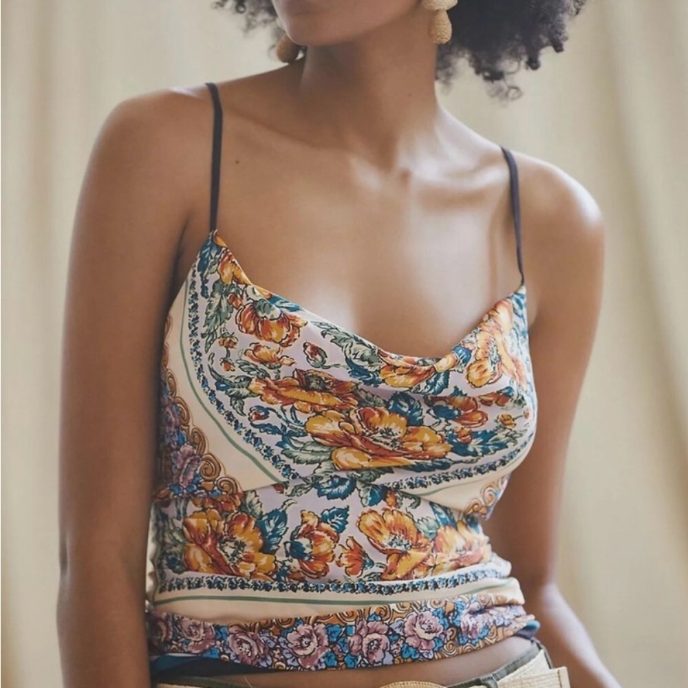 Anthropologie Multicolor Floral Camisole